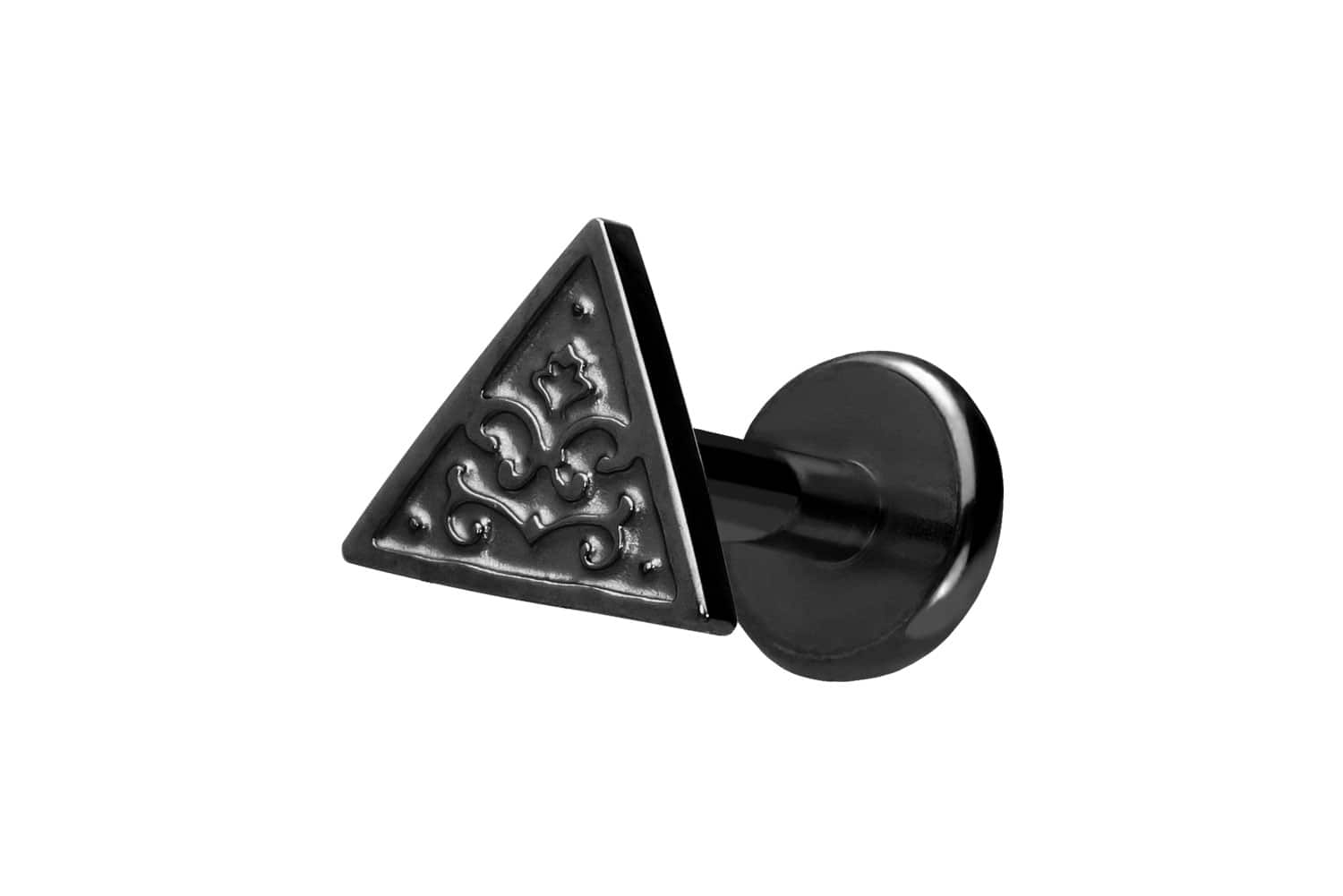 Titan Labret Piercing mit Push Fit DREIECK